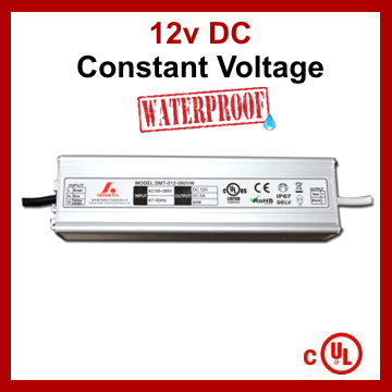 LED Driver Constant Voltage Power Supply 12V 5A 60W IP67 UL Listed 